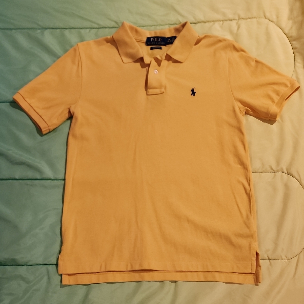Ralph Lauren Classic Fit Polo in Soft Yellow. Boys 10/12
